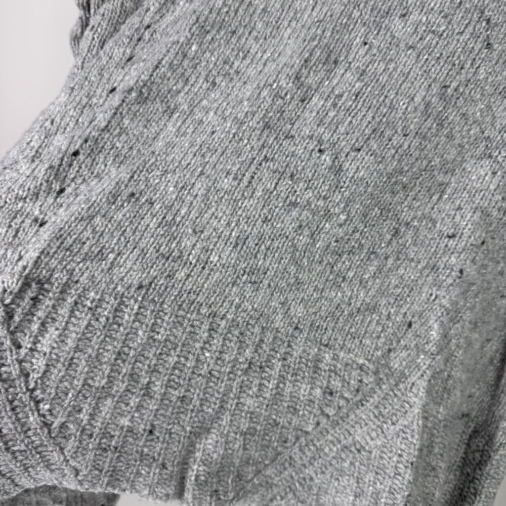 Elsamanda Sweater Womens Large Gray Cowl Neck Pullover Knit Made in Italy Soft - Picture 4 of 7